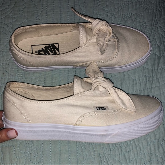 vans canvas authentic knotted shoes